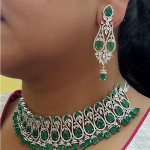 American Diamond Necklace Set